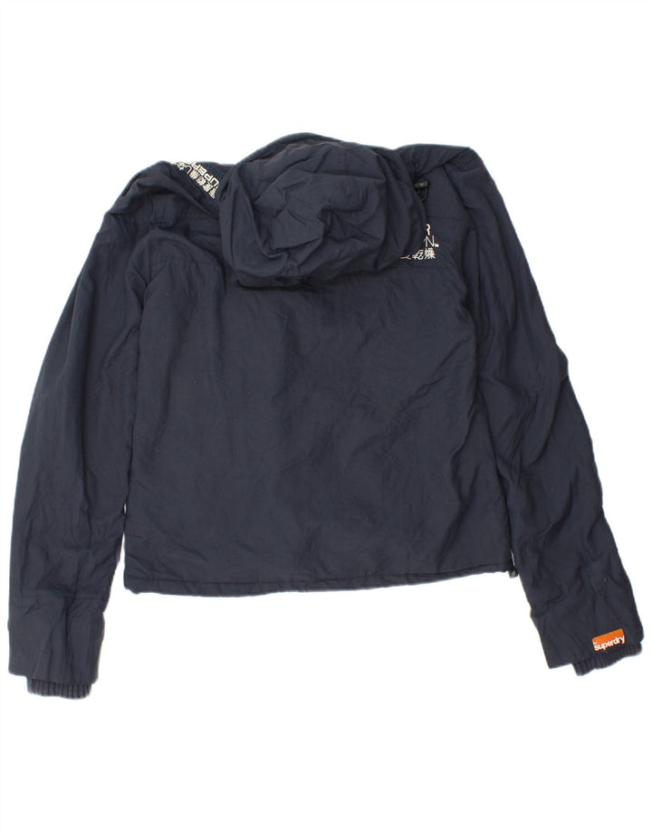 Superdry Chaqueta Cortavientos Gráfica para Mujer UK 40 Small Azul Marino