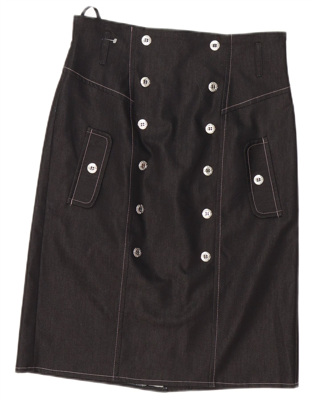 Falda recta para mujer Red Or Dead UK 12 Medium W30 Algodón gris