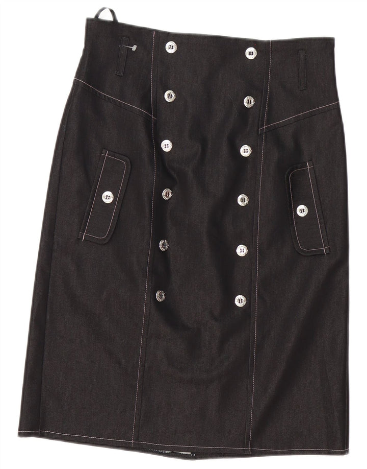 Falda recta para mujer Red Or Dead UK 12 Medium W30 Algodón gris