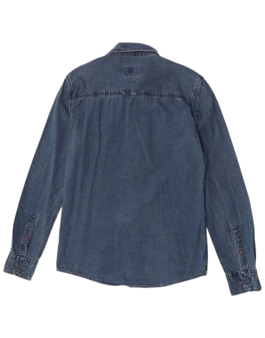 Camisa vaquera slim fit de hombre de Fat Face Algodón azul pequeño