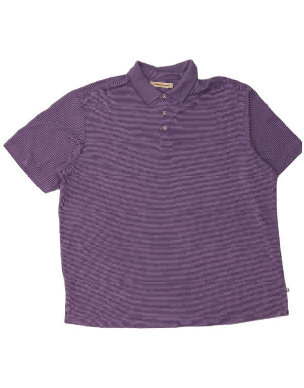 TOMMY BAHAMA Polo para hombre 2XL Morado a rayas modal