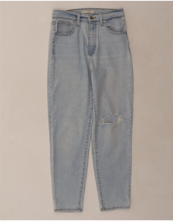 Vaqueros Levi's Mom desgastados de cintura alta para mujer W28 L27 Algodón azul