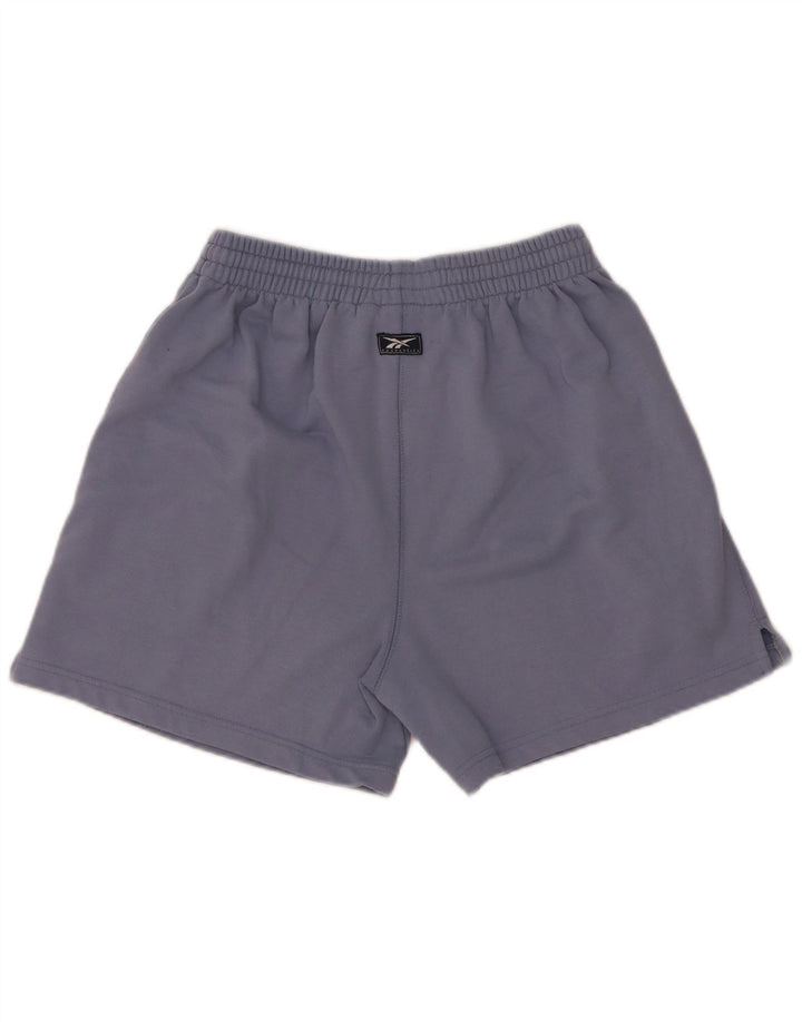 Reebok Pantalones cortos deportivos para mujer UK 10 Pequeño poliéster azul