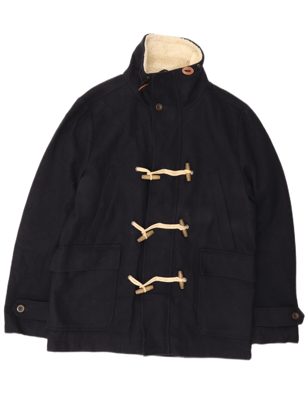 Burton Chaqueta de lona para hombre UK 38 Lana azul marino mediana