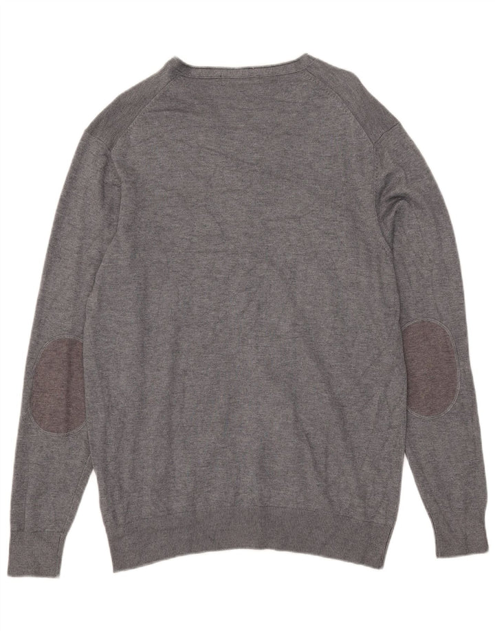 Pierre Cardin - Cárdigan para hombre, talla grande, viscosa gris