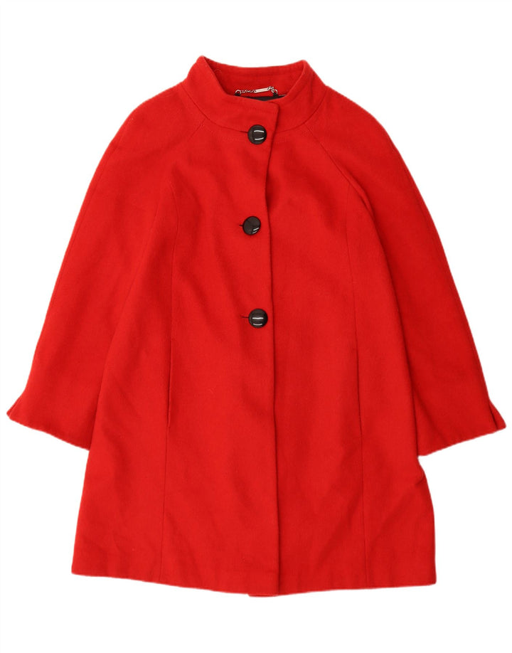 LAURA ASHLEY Abrigo para mujer UK 10 Small Red Wool