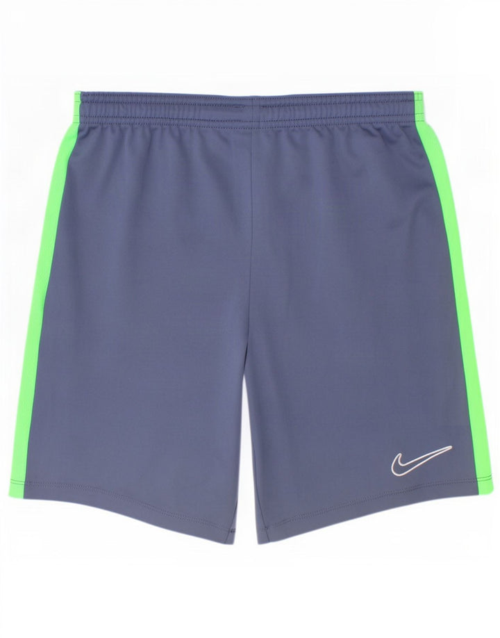 Nike Pantalones cortos deportivos para niños 12-13 años Grande Azul Colorblock Poliéster