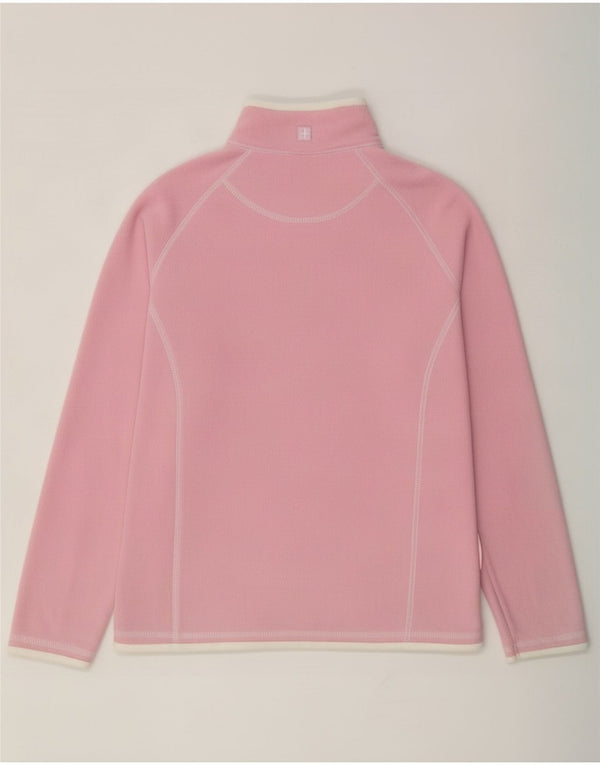 Jersey de forro polar con cuello y cremallera para mujer Mountain Warehouse UK 8 Small Poliéster rosa