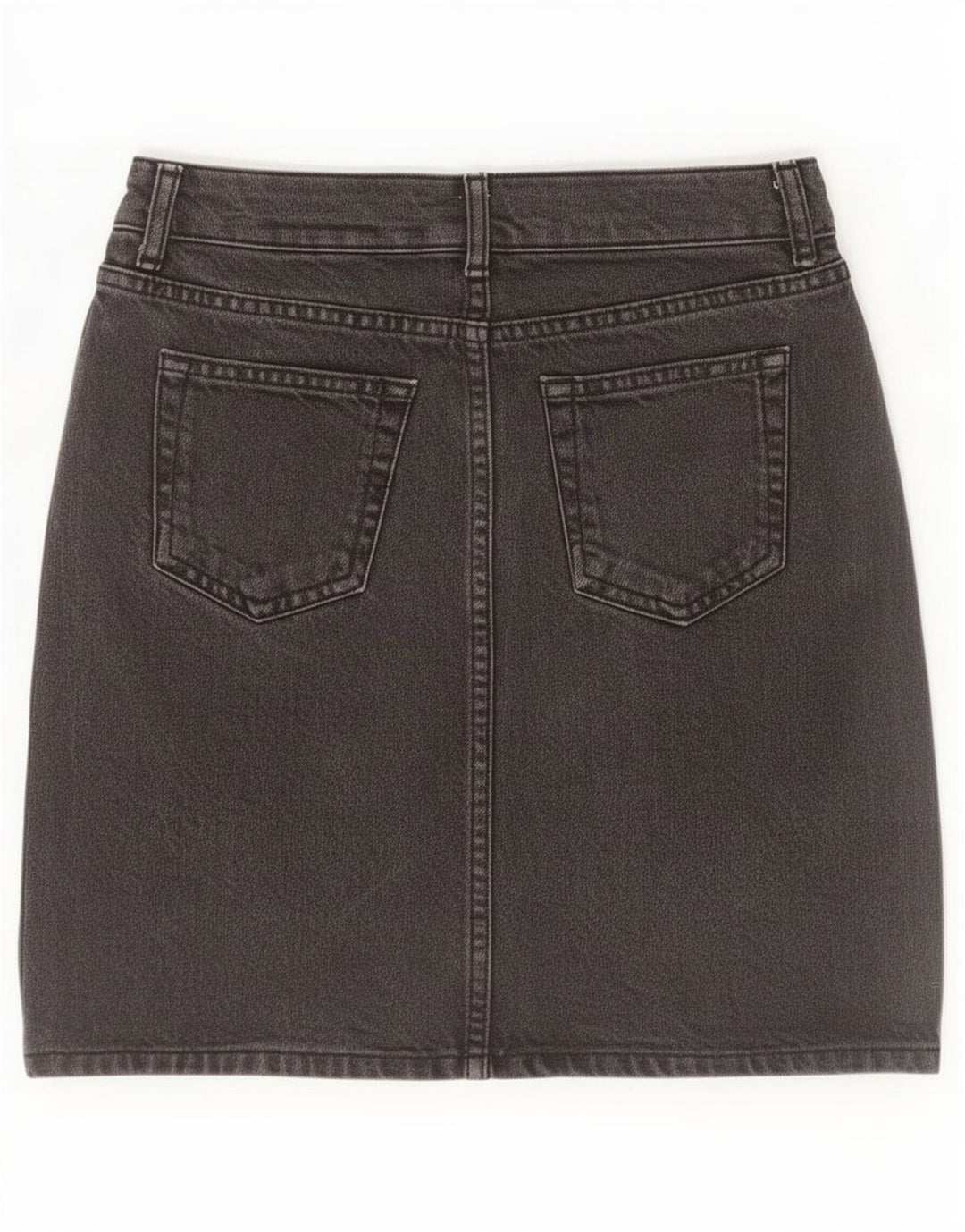 Minifalda vaquera Topshop para mujer W26 Small Black Cotton