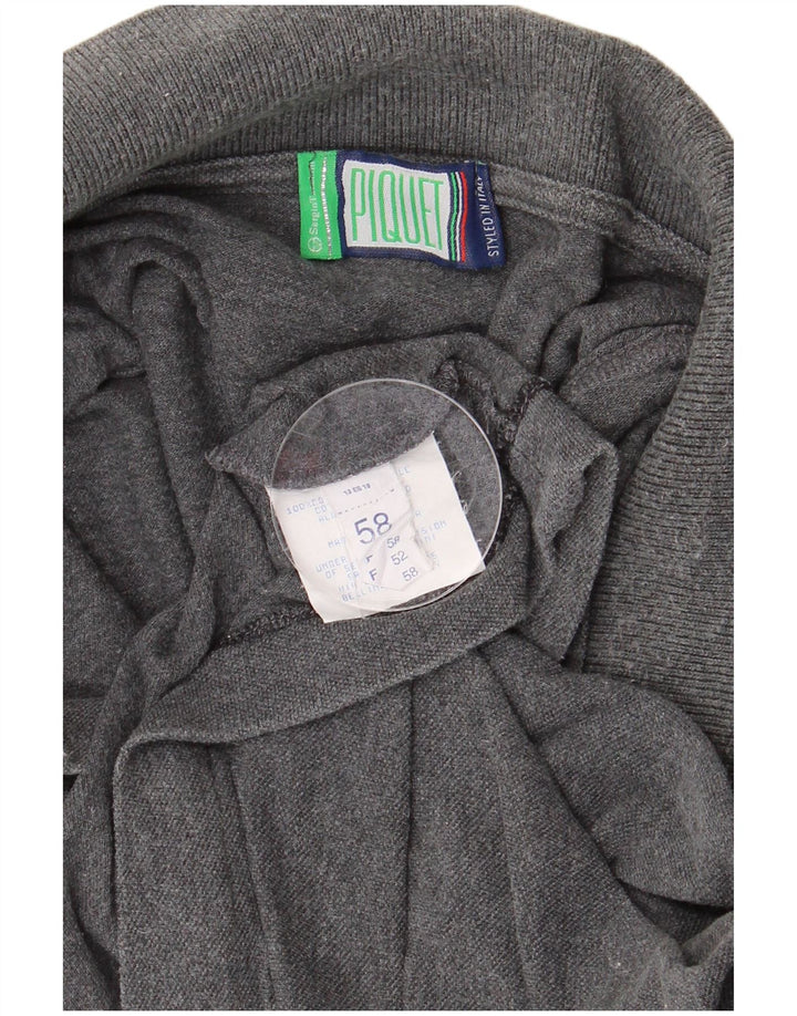 SERGIO TACCHINI Polo para hombre IT 58 2XL Gris Algodón