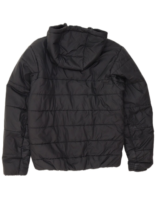 Nike Chaqueta acolchada con capucha Therma-Fit para hombre UK 38 Mediana Negro Poliéster
