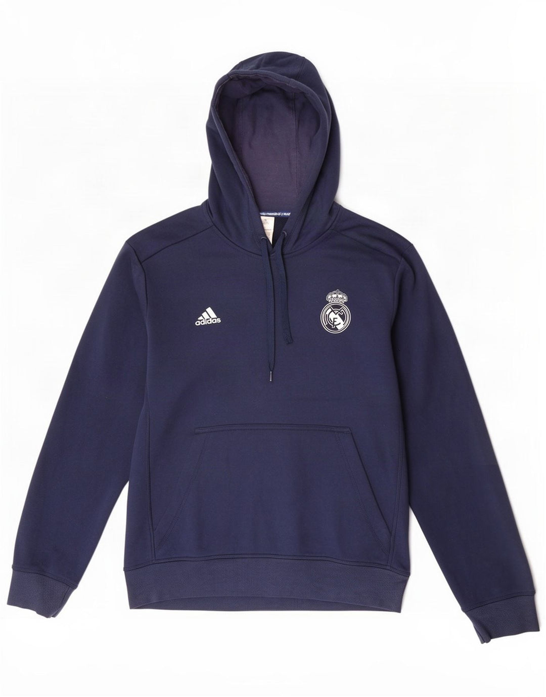 Adidas Hombre Real Madrid Sudadera con capucha Jumper Medium Azul Marino Poliéster