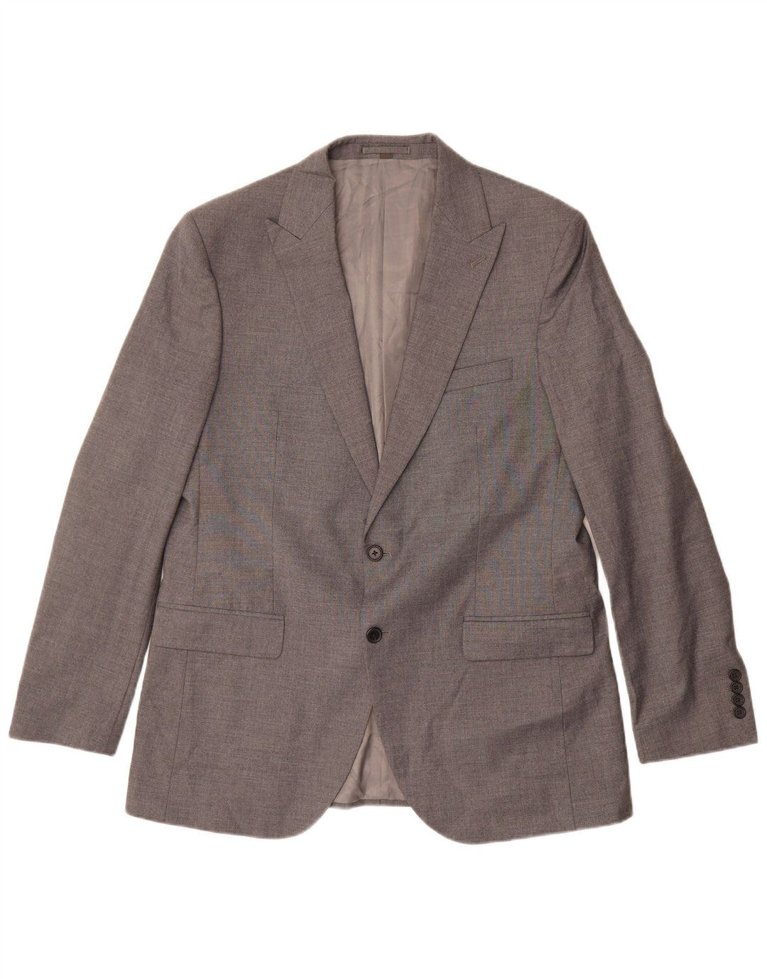 Marks & Spencer Chaqueta tipo blazer con 2 botones para hombre UK 44 XL Poliéster gris