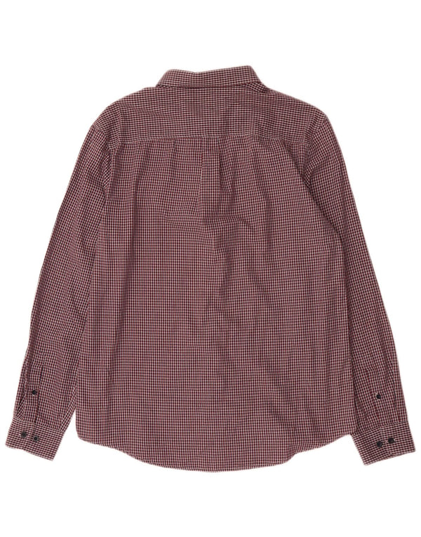 Camisa de corte slim Heritage Heritage de Penguin para hombre, algodón a cuadros rojos grandes