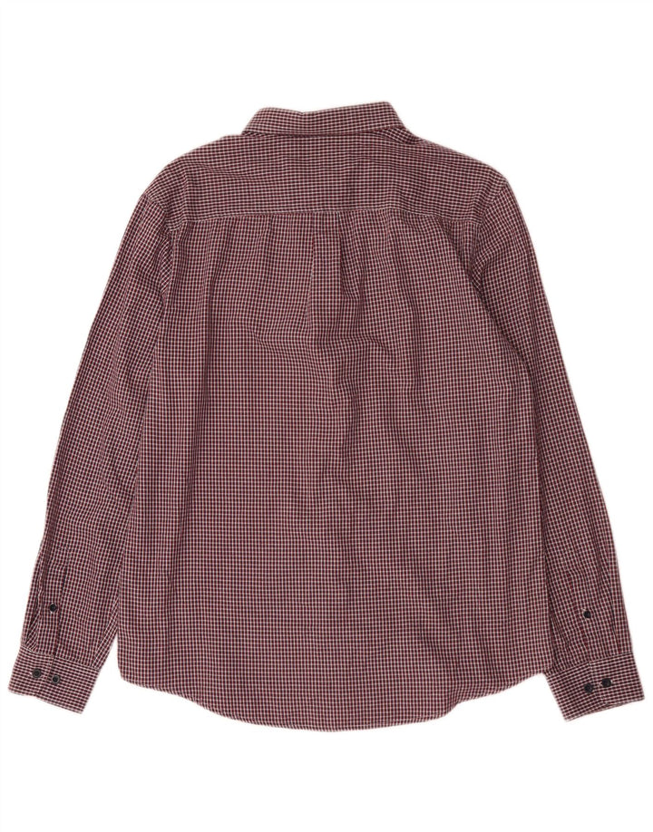 Camisa de corte slim Heritage Heritage de Penguin para hombre, algodón a cuadros rojos grandes