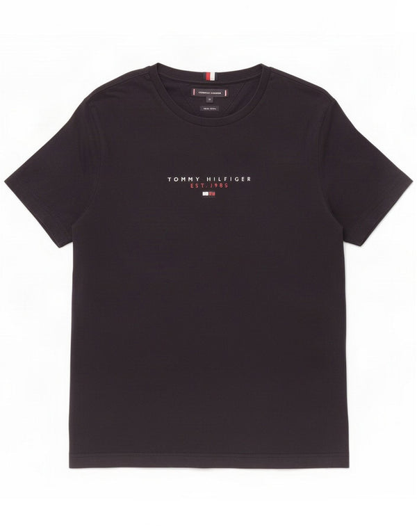 Tommy Hilfiger Mens Graphic T-Shirt Top Medium Navy Blue Cotton