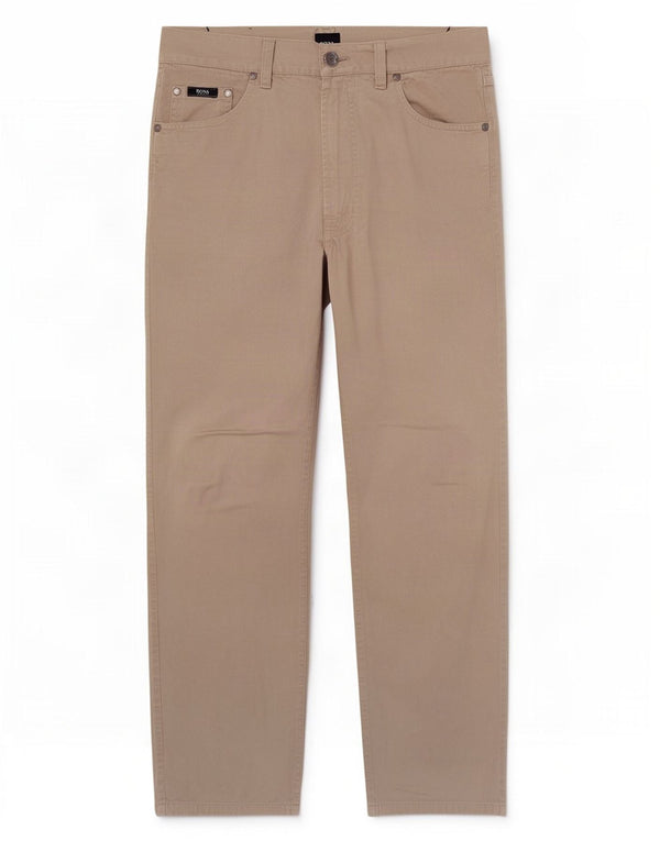 Pantalones Hugo Boss Hombre Rectos Casuales W31 L29 Algodón Gris