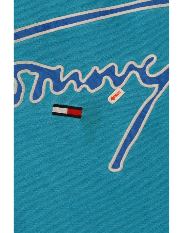 Tommy Hilfiger Hombre Sudadera Gráfica Jumper Small Algodón Azul