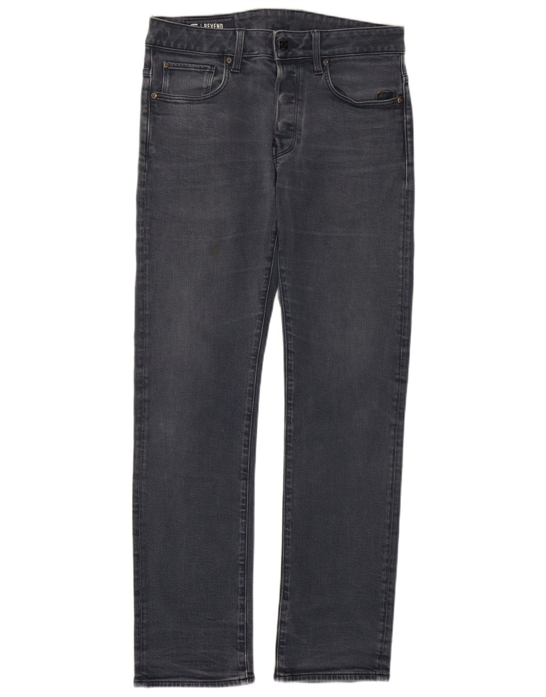 Vaqueros rectos para hombre G-Star W30 L32 Algodón gris