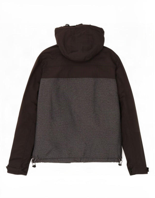Superdry Chaqueta Cortavientos Con Capucha Para Hombre UK 42 XL Negro Colorblock