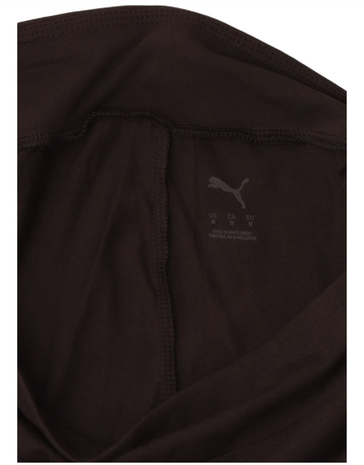 PUMA Leggings gráficos para mujer UK 12 Mediano Algodón negro