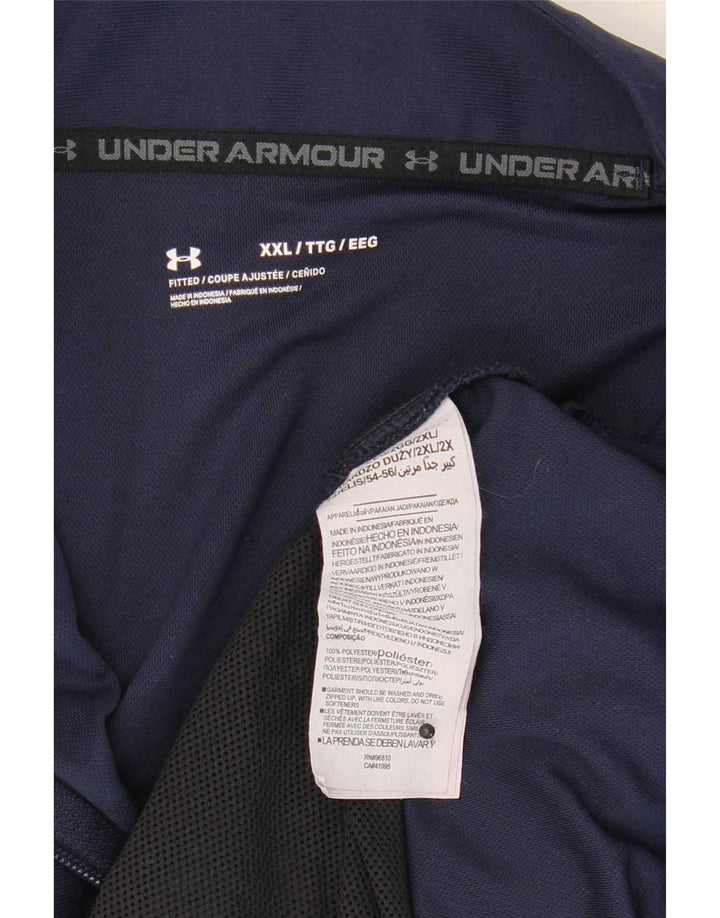 Under Armour Chaqueta de chándal para hombre 2XL Poliéster azul marino