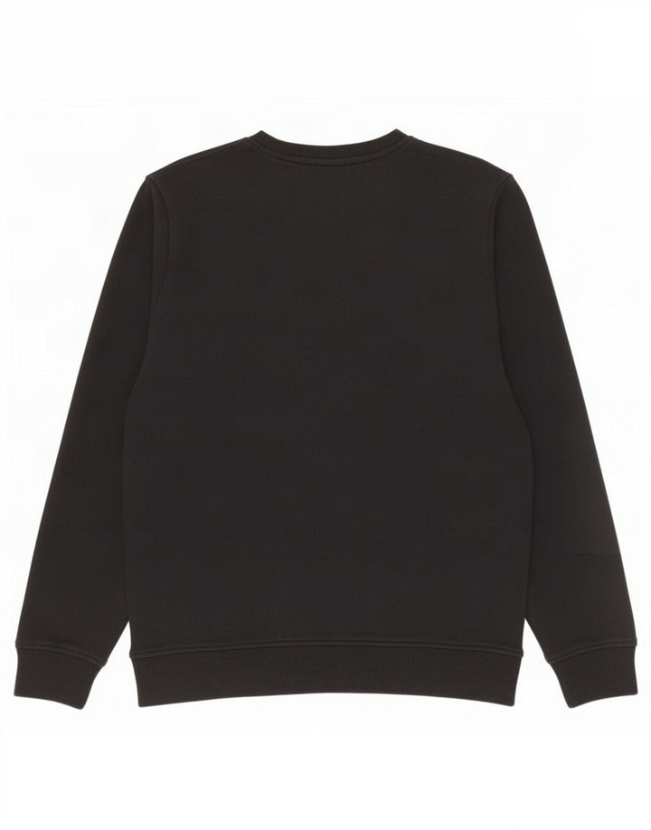 Kappa Hombre Sudadera Gráfica Jersey Pequeño Algodón Negro