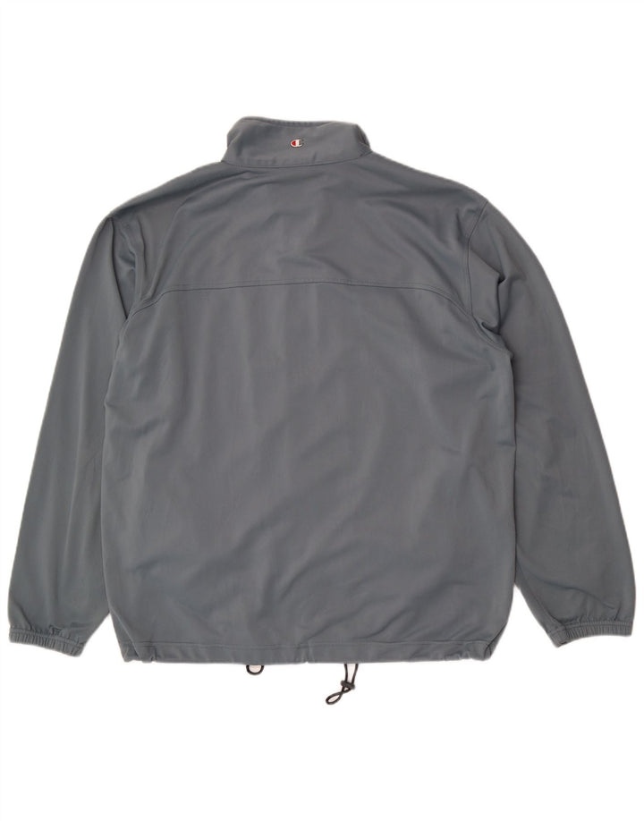 Champion Chaqueta de chándal para hombre, talla grande, gris