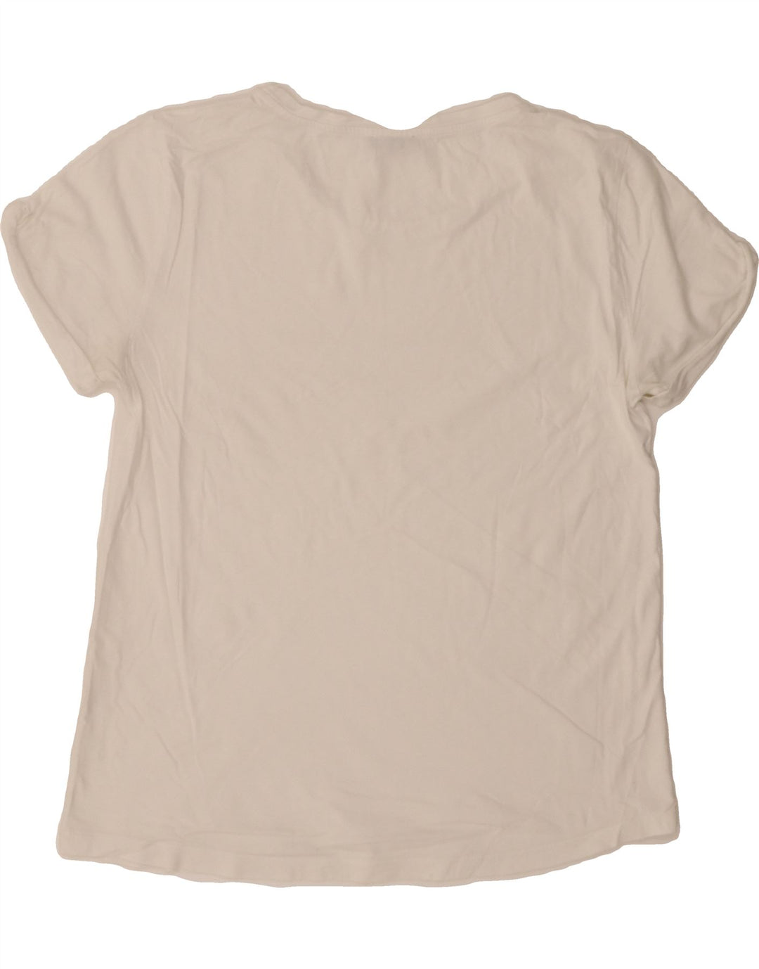 MASSIMO DUTTI Womens Graphic T-Shirt Top UK 16 Large Off White Vintage Massimo Dutti and Second-Hand Massimo Dutti from Messina Hembry 