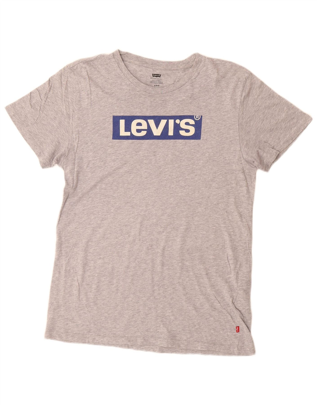 Levi's Camiseta gráfica para hombre Top de algodón moteado en gris medio