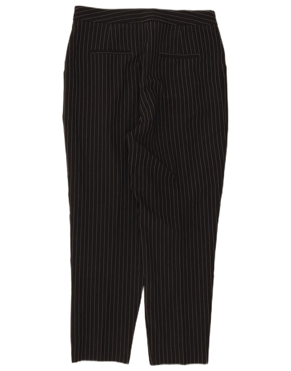 Topshop Pantalones chinos cortos para mujer UK 12 Medium W30 L25 Black Pinstripe