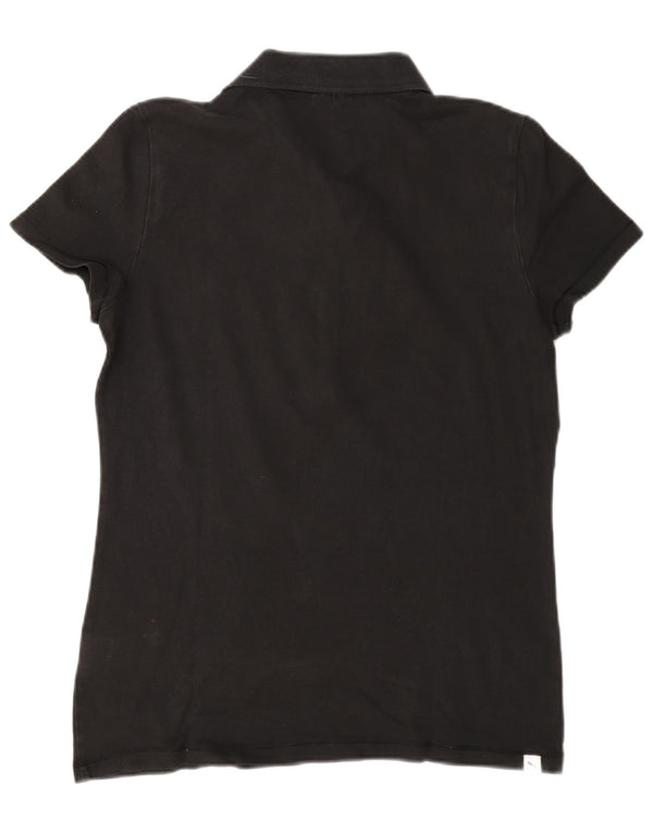 Puma - Polo para mujer, talla 40, talla grande, algodón negro