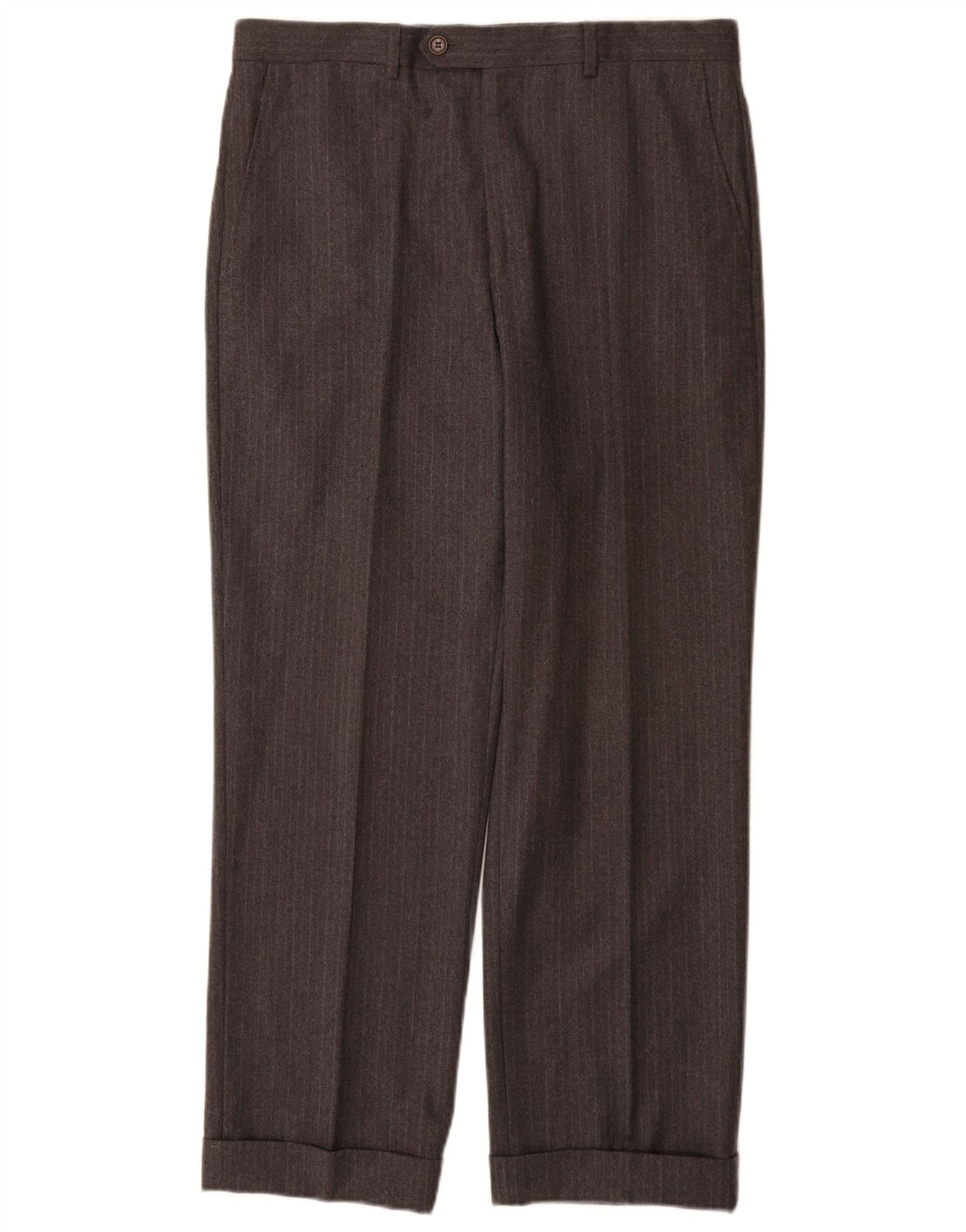 Valentino Traje de 2 piezas con 3 botones para hombre IT 48 Mediano W32 L29 Gris a rayas