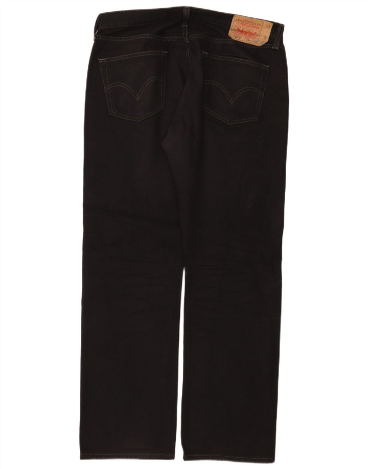 Levi's Vaqueros rectos 501 para hombre W36 L32 Algodón negro