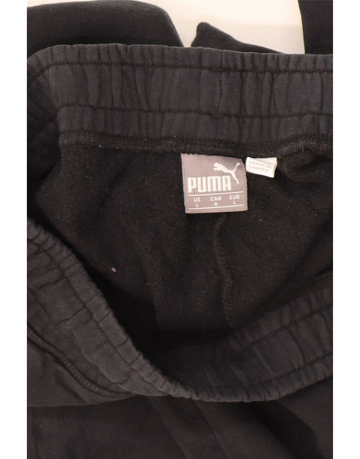 Puma - Pantalón de chándal para hombre, talla grande, color negro