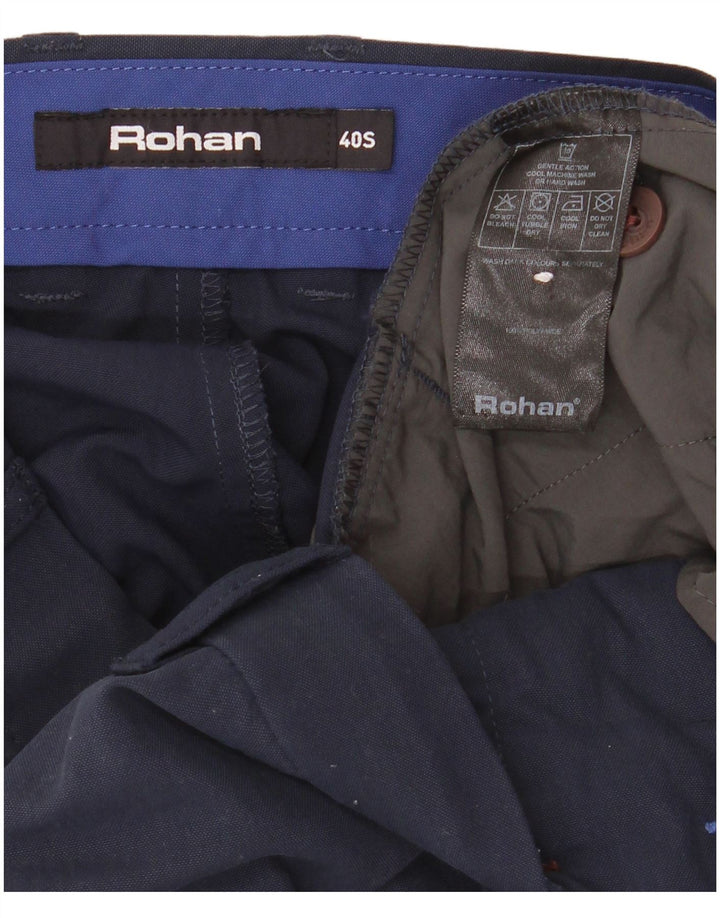 Pantalón chino recto Rohan Hombre W40 L30 Azul marino Poliamida