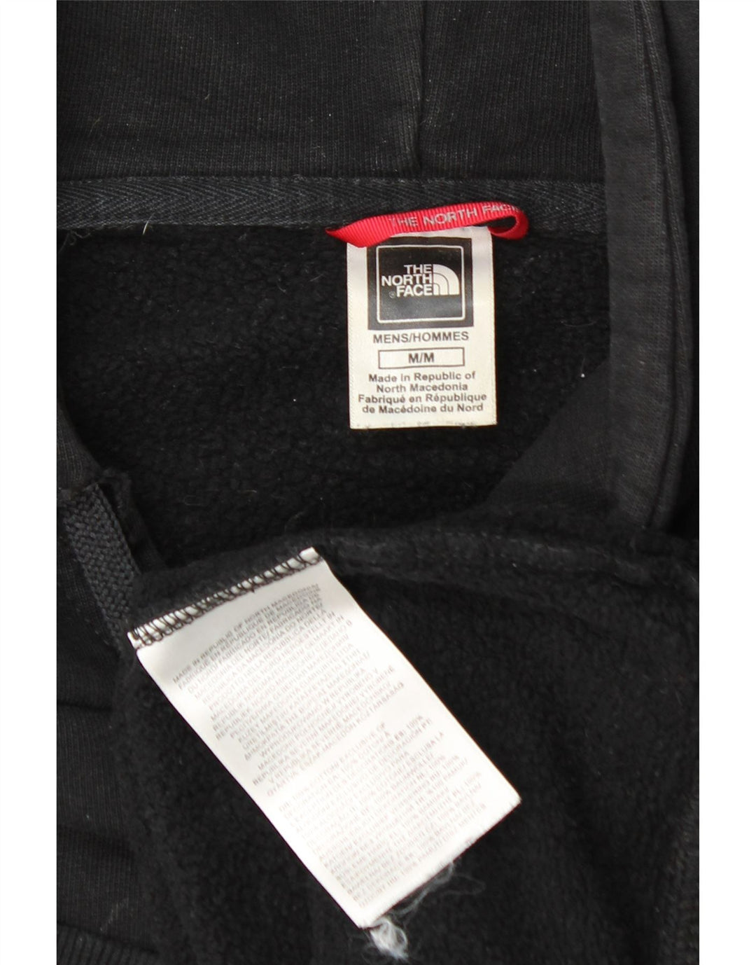 THE NORTH FACE Jersey con capucha gráfica para hombre Algodón negro mediano