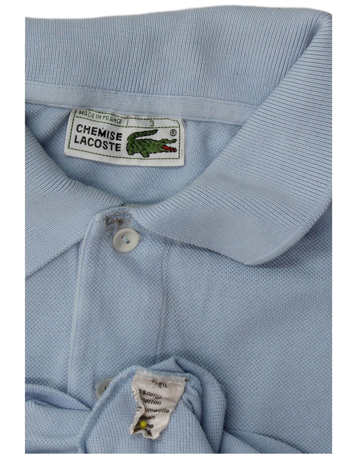 Polo Lacoste para hombre talla 3 pequeño algodón azul