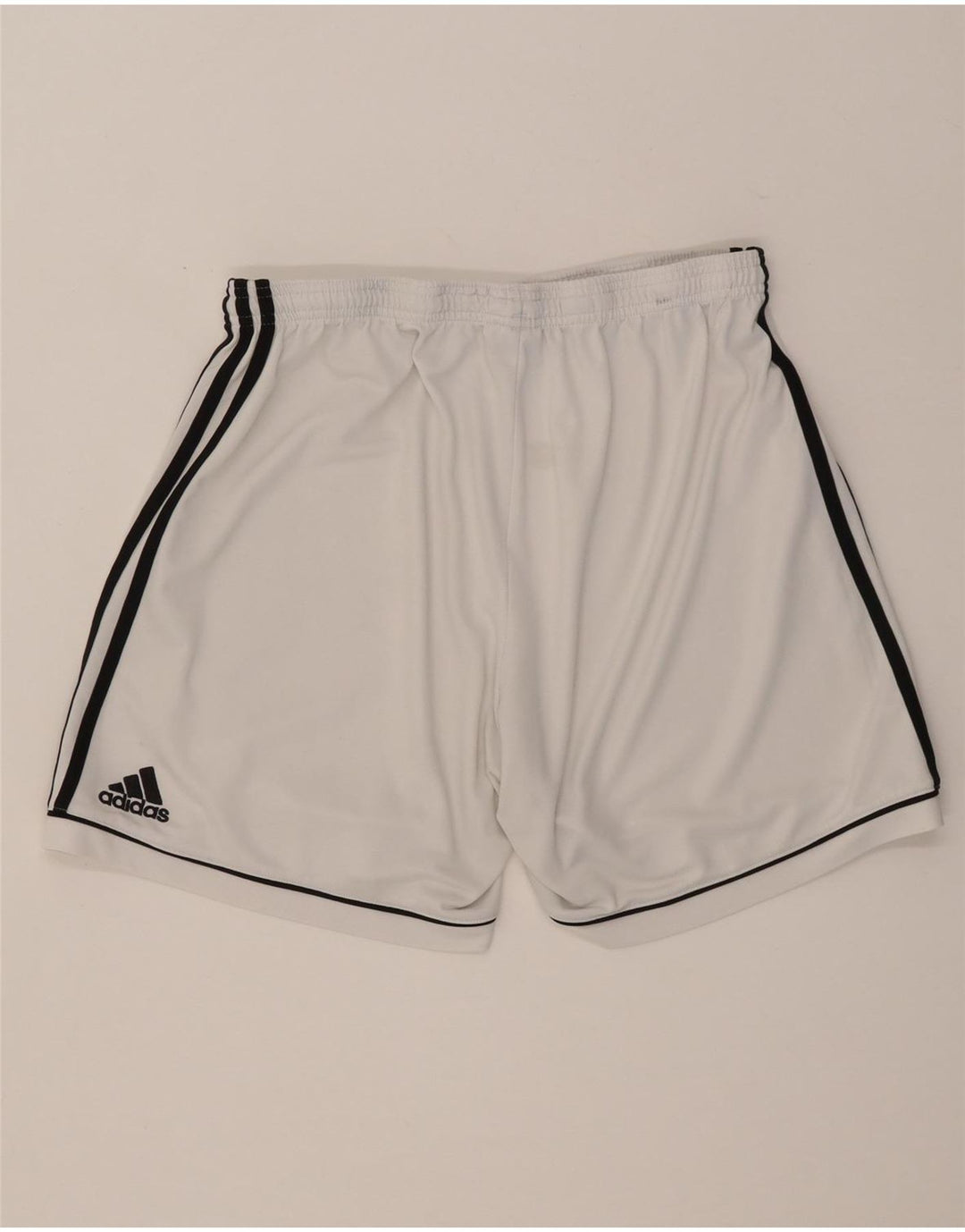 Adidas - Pantalones cortos deportivos para hombre, tamaño grande, poliéster blanco