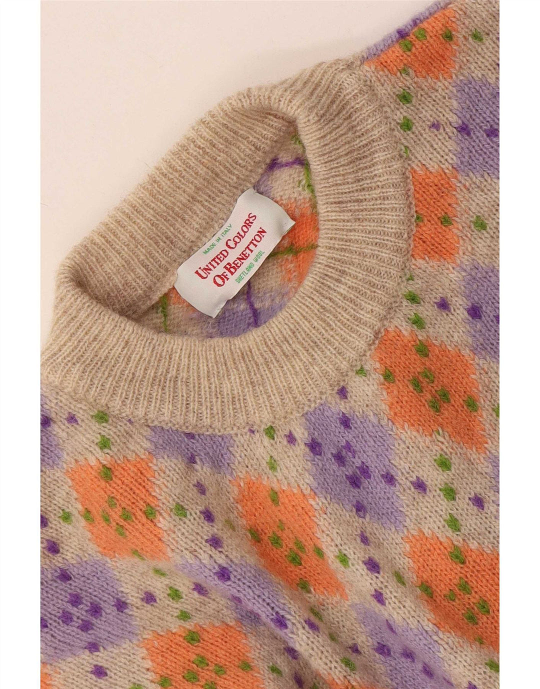 Benetton Jersey De Cuello Redondo Hombre IT 48 Medium Multicolor