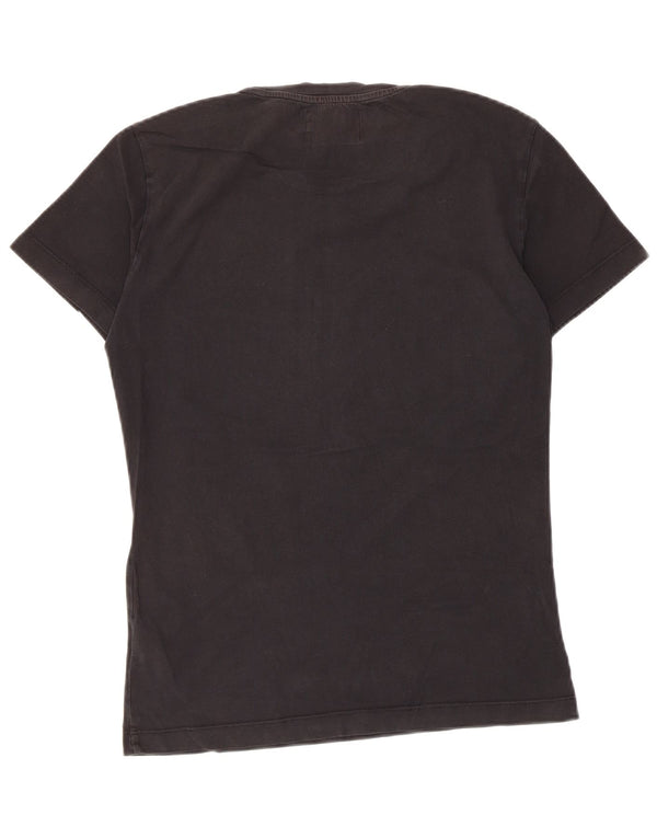 Calvin Klein Jeans - Camiseta gráfica para hombre, talla pequeña, algodón negro