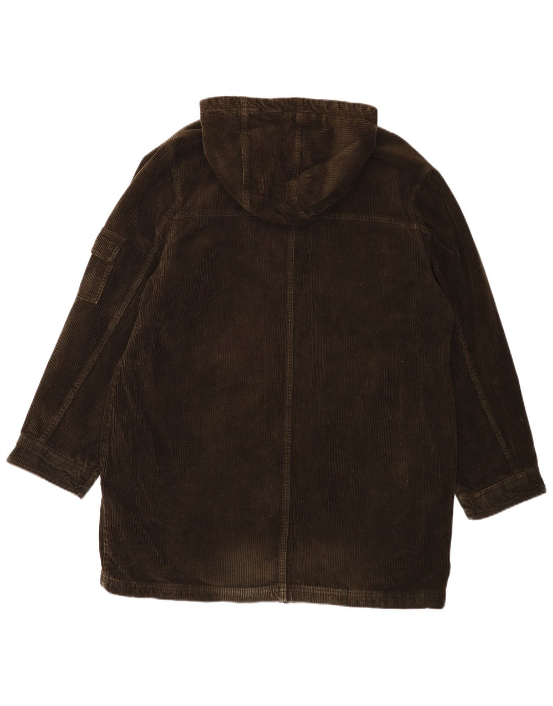 EDDIE BAUER Abrigo de pana con capucha de gran tamaño para mujer Reino Unido 46 Algodón caqui grande