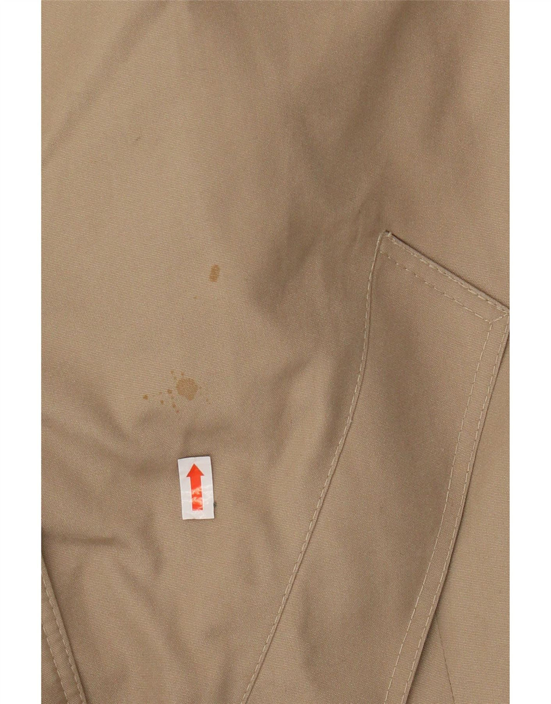 Vintage mujer gabardina Reino Unido 12 medio beige sintético