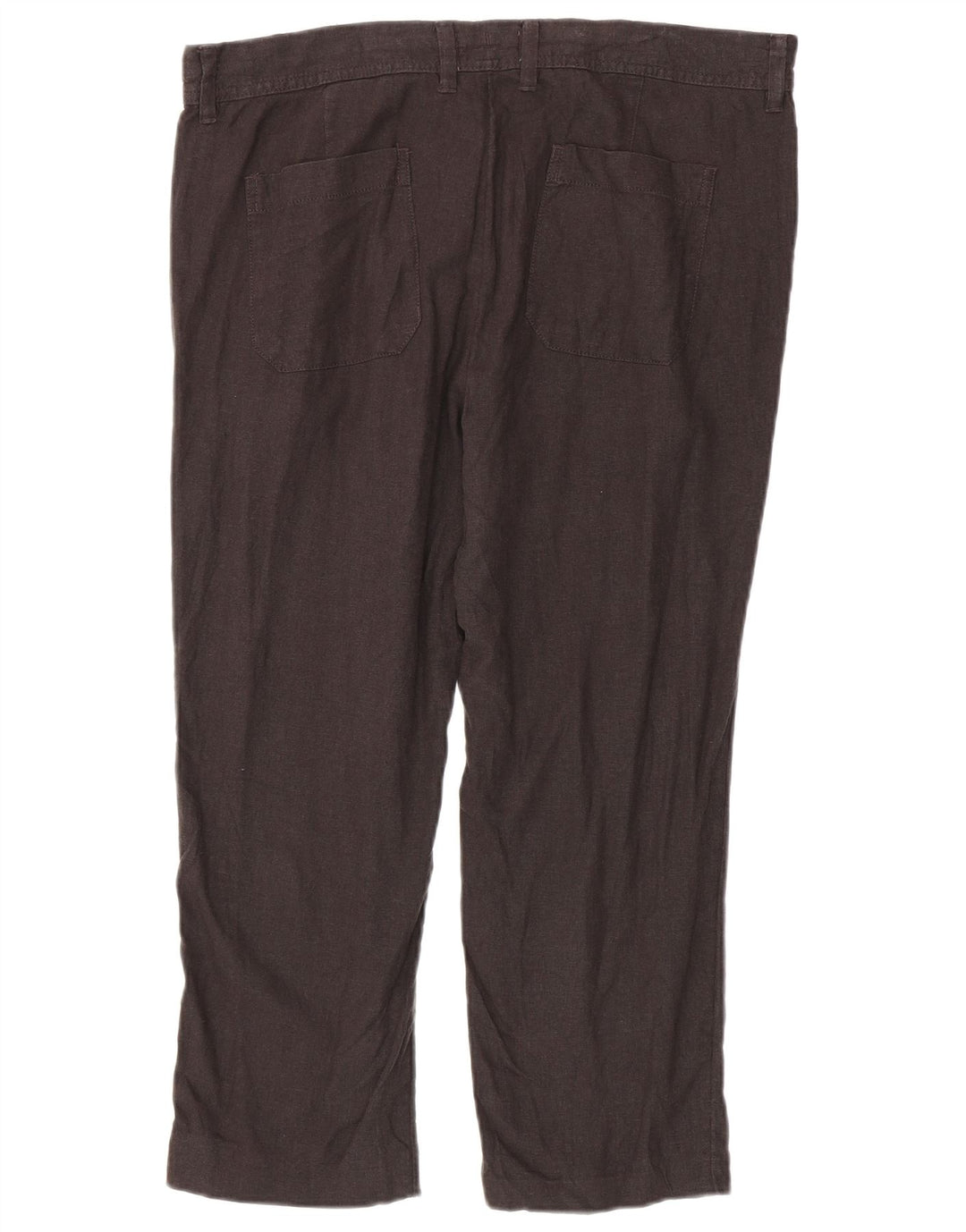 MARKS & SPENCER Pantalones chinos ajustados para hombre W36 L25 Lino gris