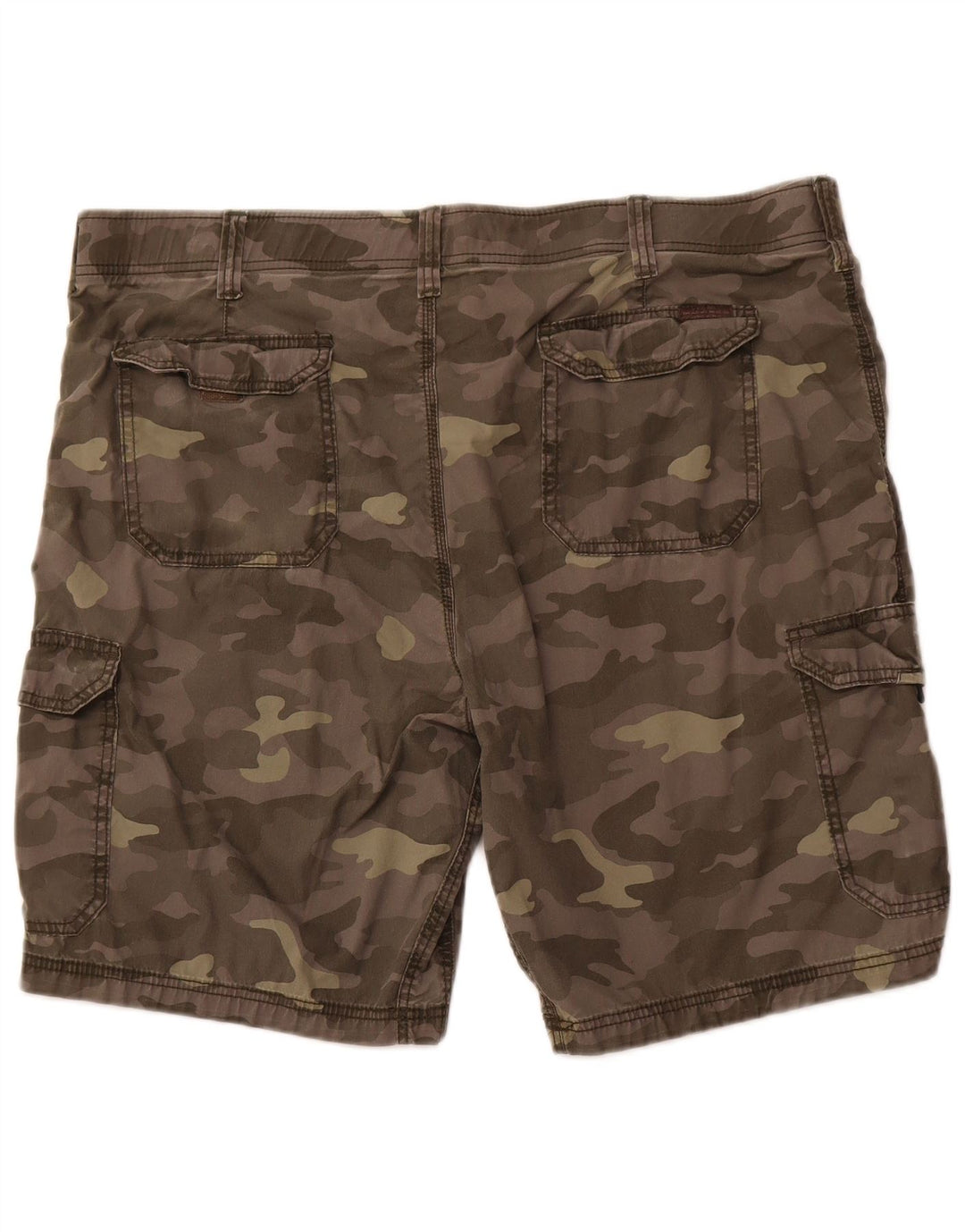 LEE Pantalones cortos cargo Extreme Motion para hombre W42 2XL Caqui Camuflaje Algodón