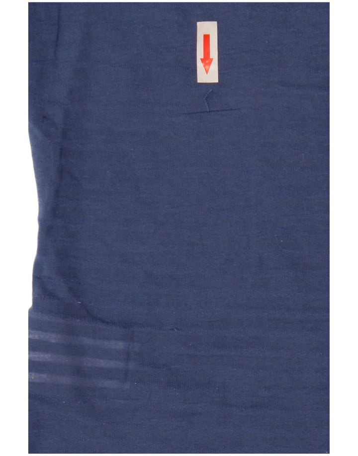 Superdry Mujer Camiseta Gráfica Top UK 10 Small Azul Poliéster