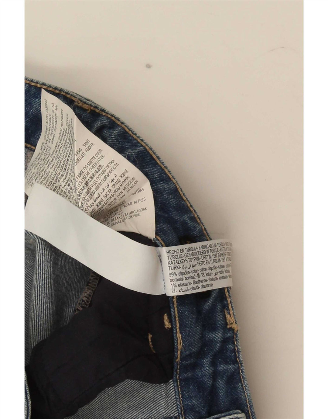 Massimo Dutti Vaqueros Slim Mujer EU 38 Small W28 L26 Algodón Azul