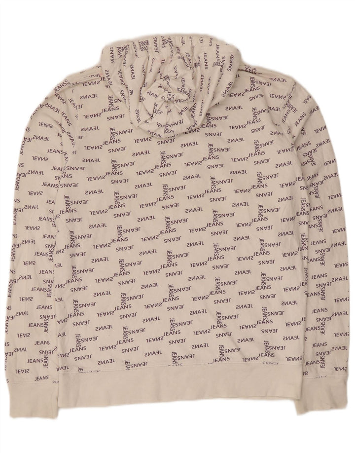 Jack & Jones Hombre Sudadera Con Capucha Gráfica Jersey De Algodón Blanco Mediano