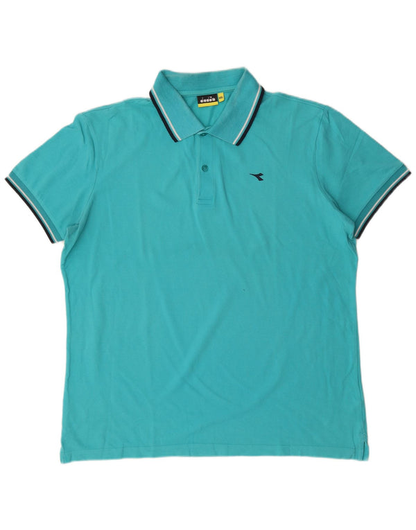 DIADORA Polo Hombre 2XL Algodón Turquesa