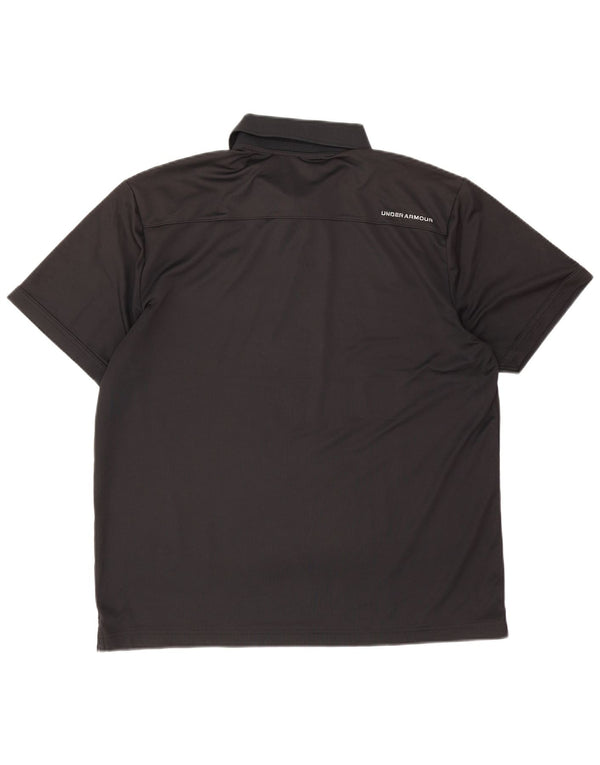 Under Armour Polo Heat Gear para hombre, talla grande, negro